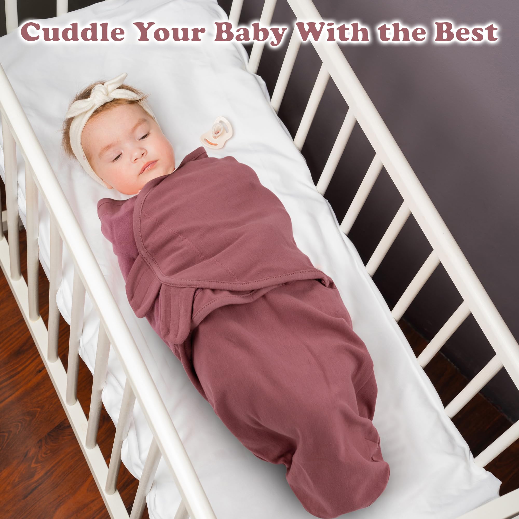 Bublo Baby newborn sleeping scene emphasizes calm, cozy swaddle for soothing transitions.