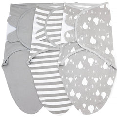 Bublo Baby swaddles pack closeup – soft fabric supports calm, secure swaddling for newborn comfort.
