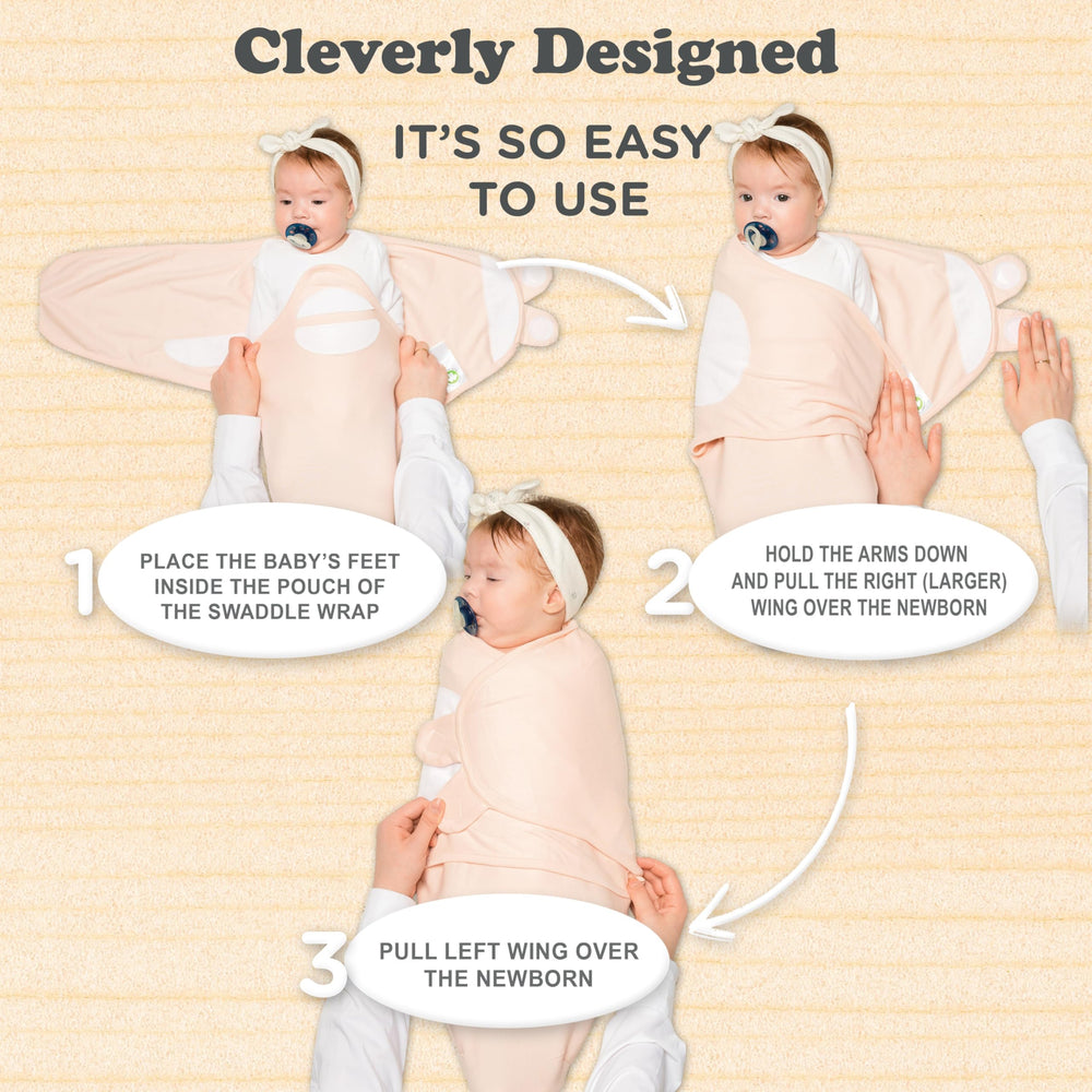 Bublo Baby swaddles secure-fit pattern showing stay-put design.