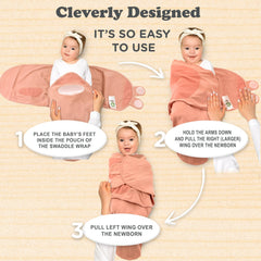 Bublo Baby swaddles size-range 0–3 months image shows ideal 14 lb limit.