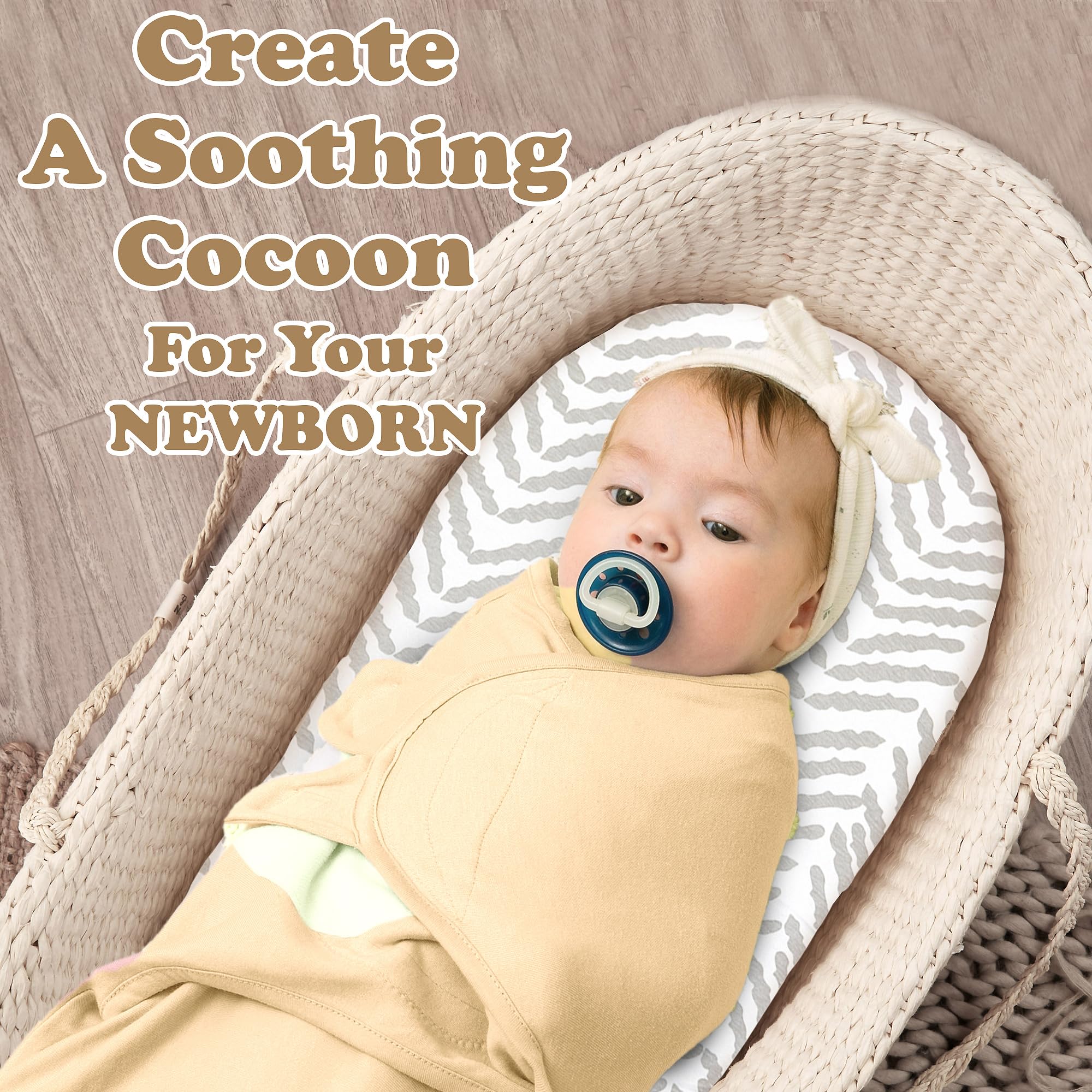 Bublo Baby swaddles three sizes chart image shows growing with baby flexibility