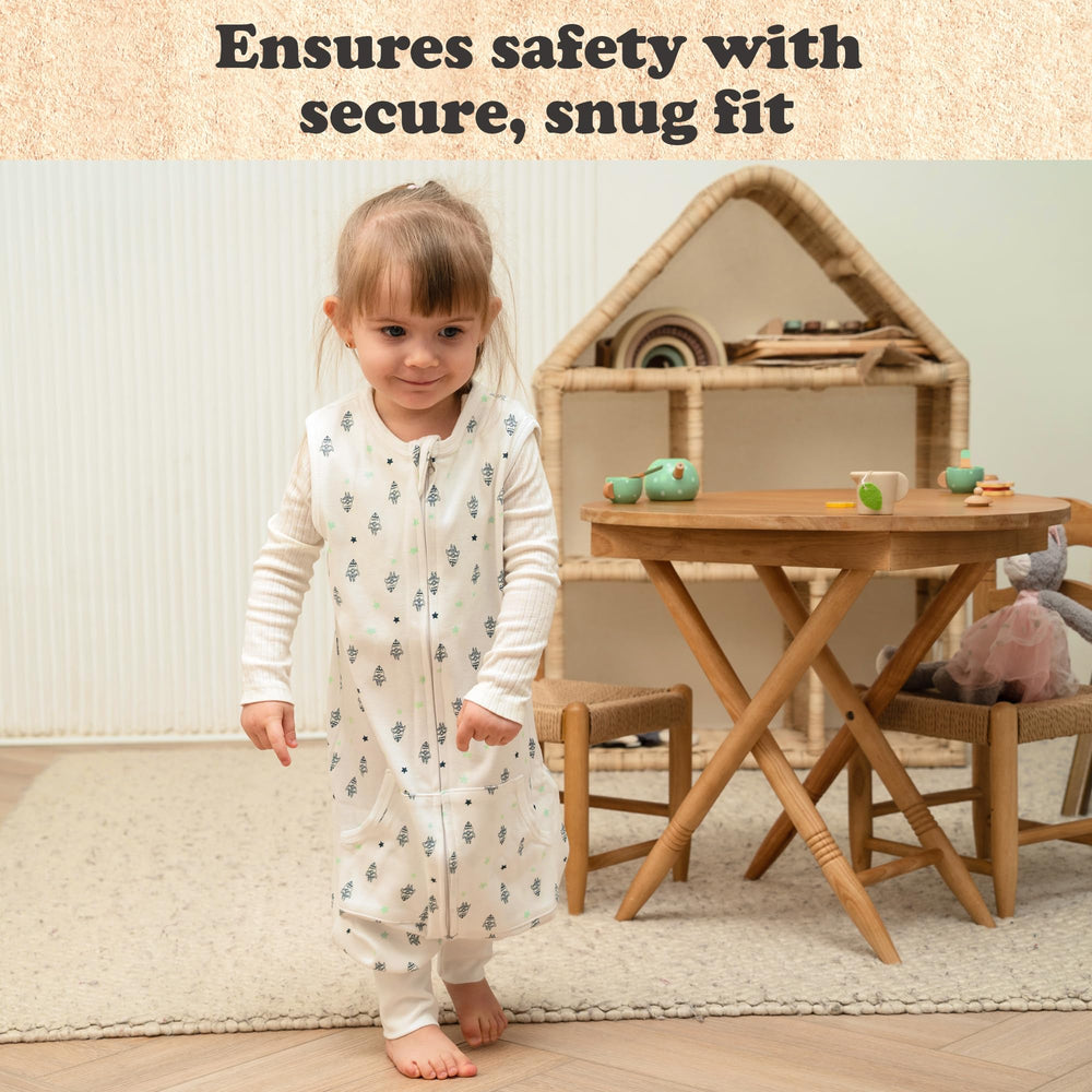 Bublo Baby toddler sleep sack in use during bedtime routine.