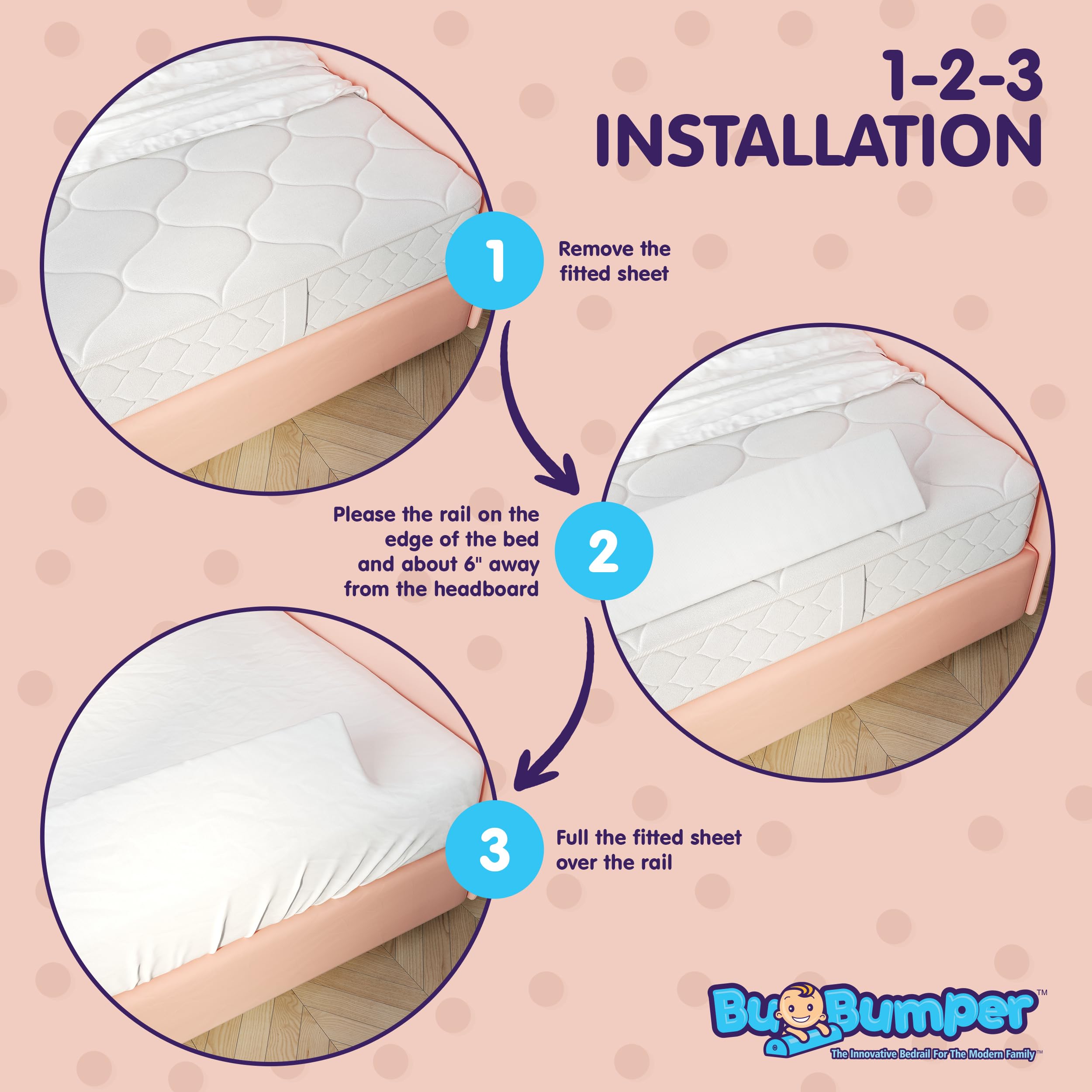 BuBumper easy installation under sheet for quick setup.