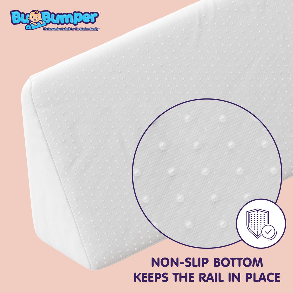 BuBumper fits from toddler to king beds for flexible sizing.