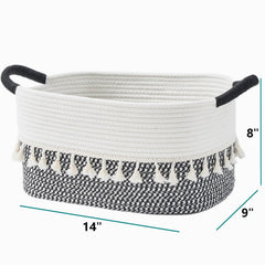 BUBUSUN rectangle basket in living room decor illustrates versatile shelf organization