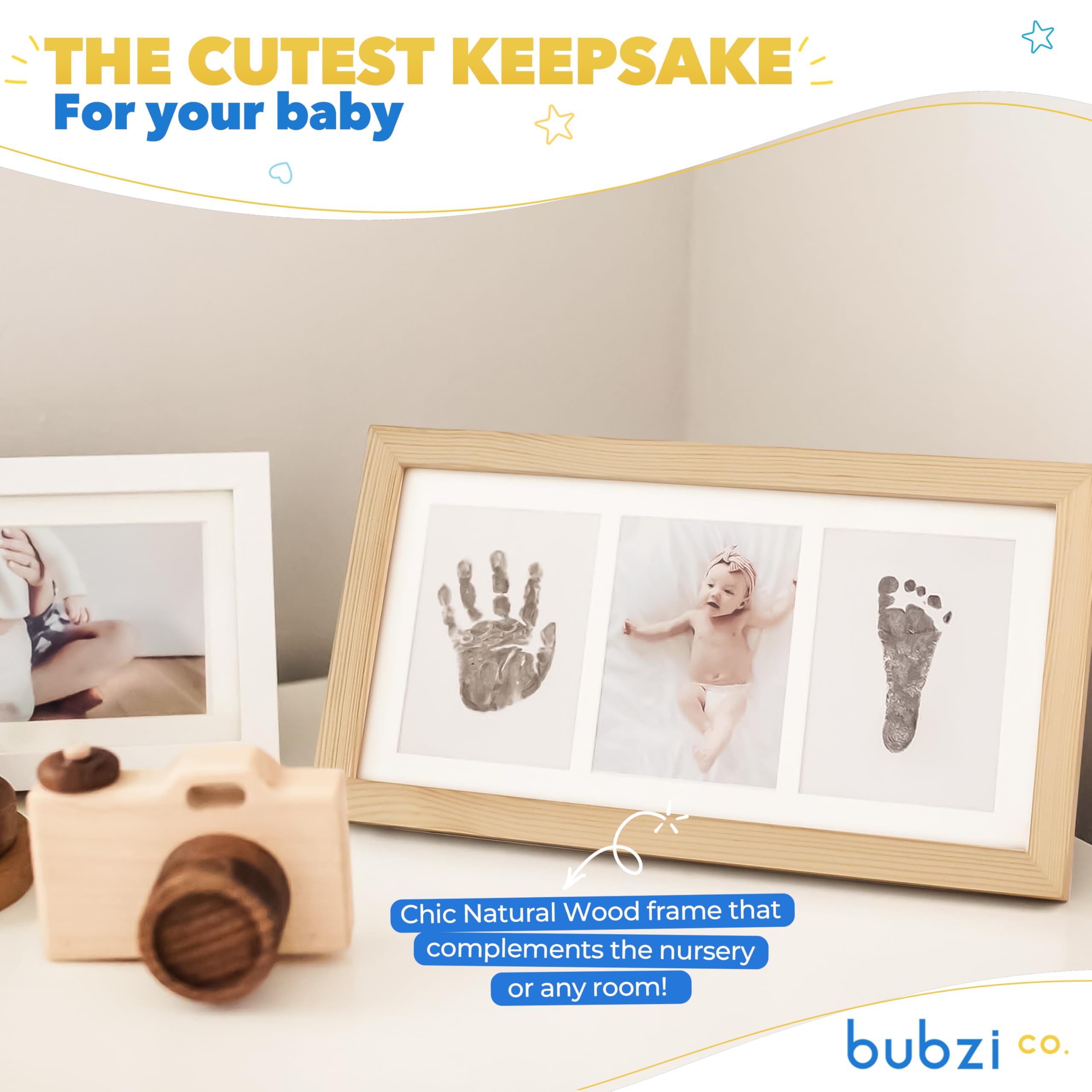 Bubzi Co drying area for handprint keepsakes ensures clean, safe finish.