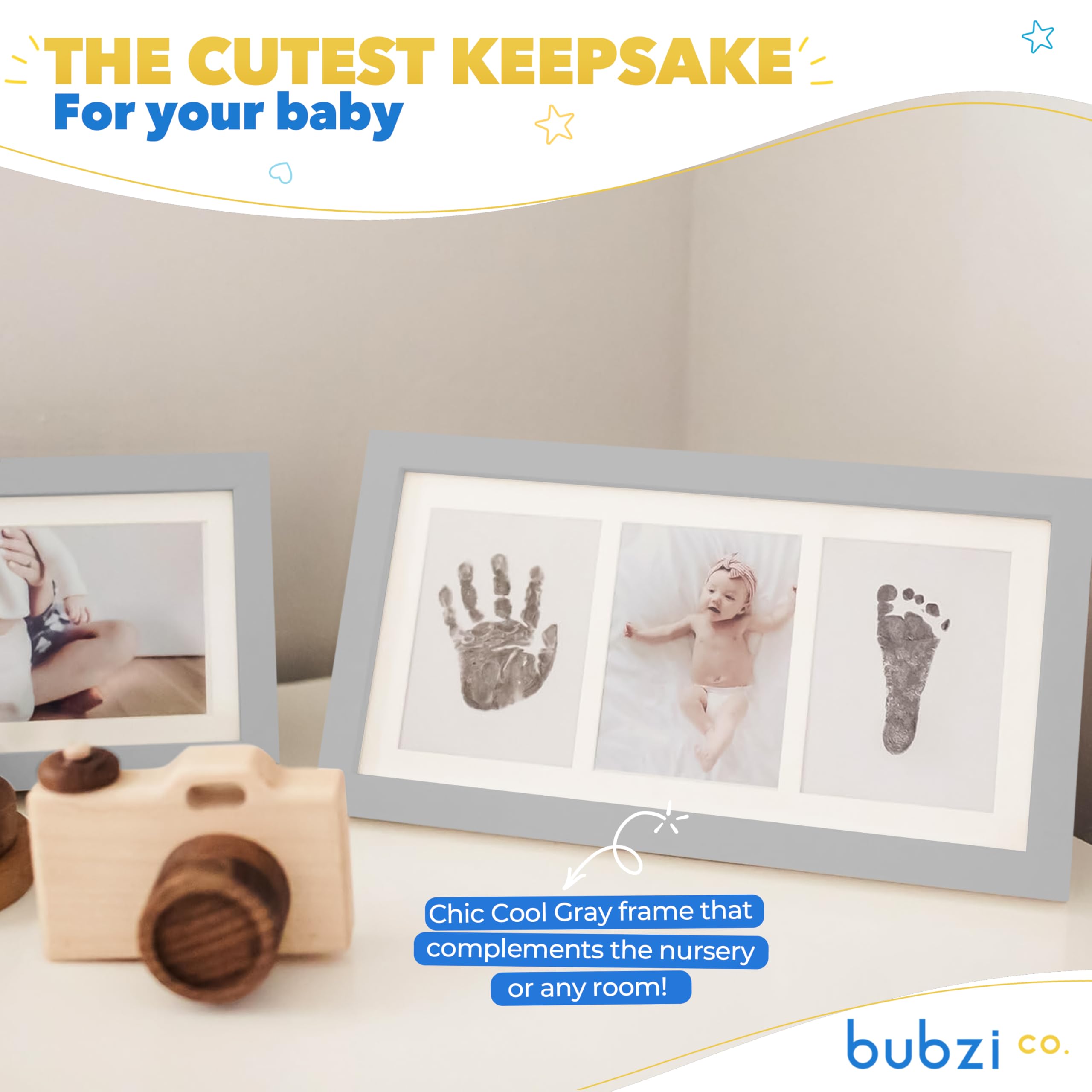 Bubzi Co newborn gift box presents a thoughtful keepsake for parents.