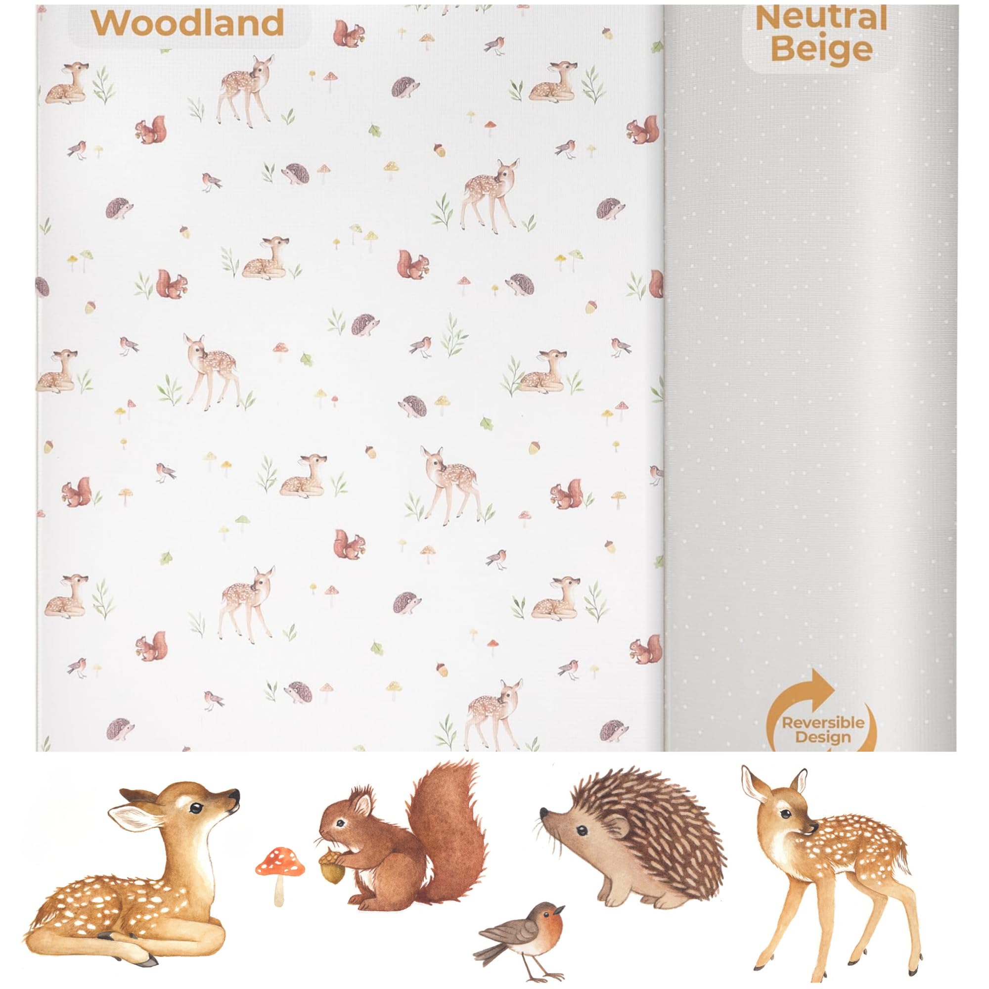 Bubzi Co non-toxic large play mat close-up foam cushion for safe floor play.