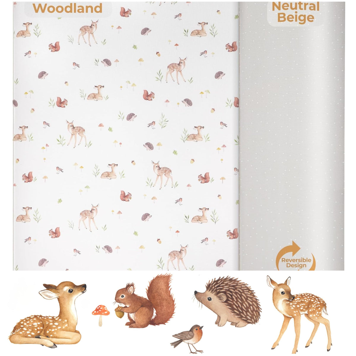 Bubzi Co non-toxic large play mat close-up foam cushion for safe floor play.