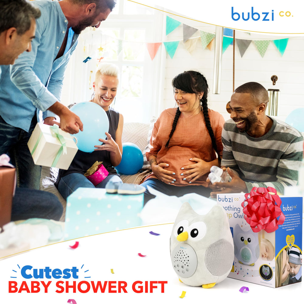 Bubzi Co portable owl soother for travel and on-the-go sleep.