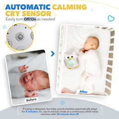 Bubzi Co lullabies and white noise selection for soothing ambiance.