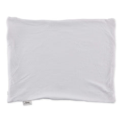 Bucky Duo quilted pillow cover in white shields your pillow while adding soft texture.