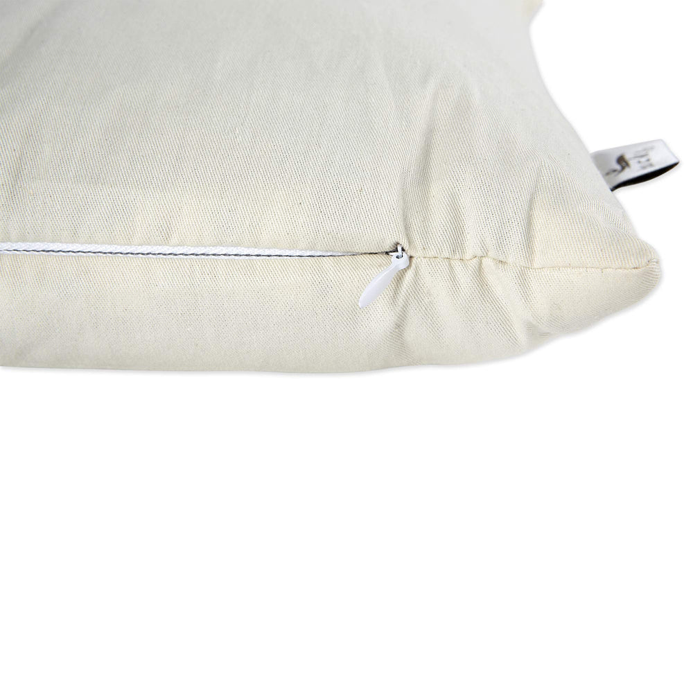 Bucky pillow cover sized for Large Duo pillow with neat, snug fit.