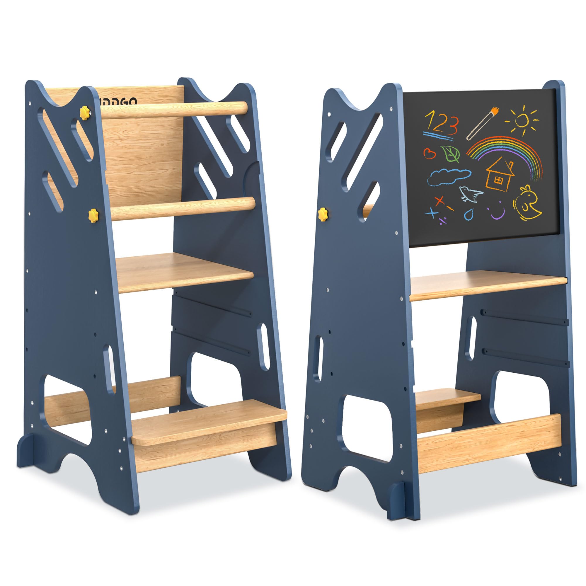 BUDDGO Toddler Standing Tower front view provides stable support for preschool tasks