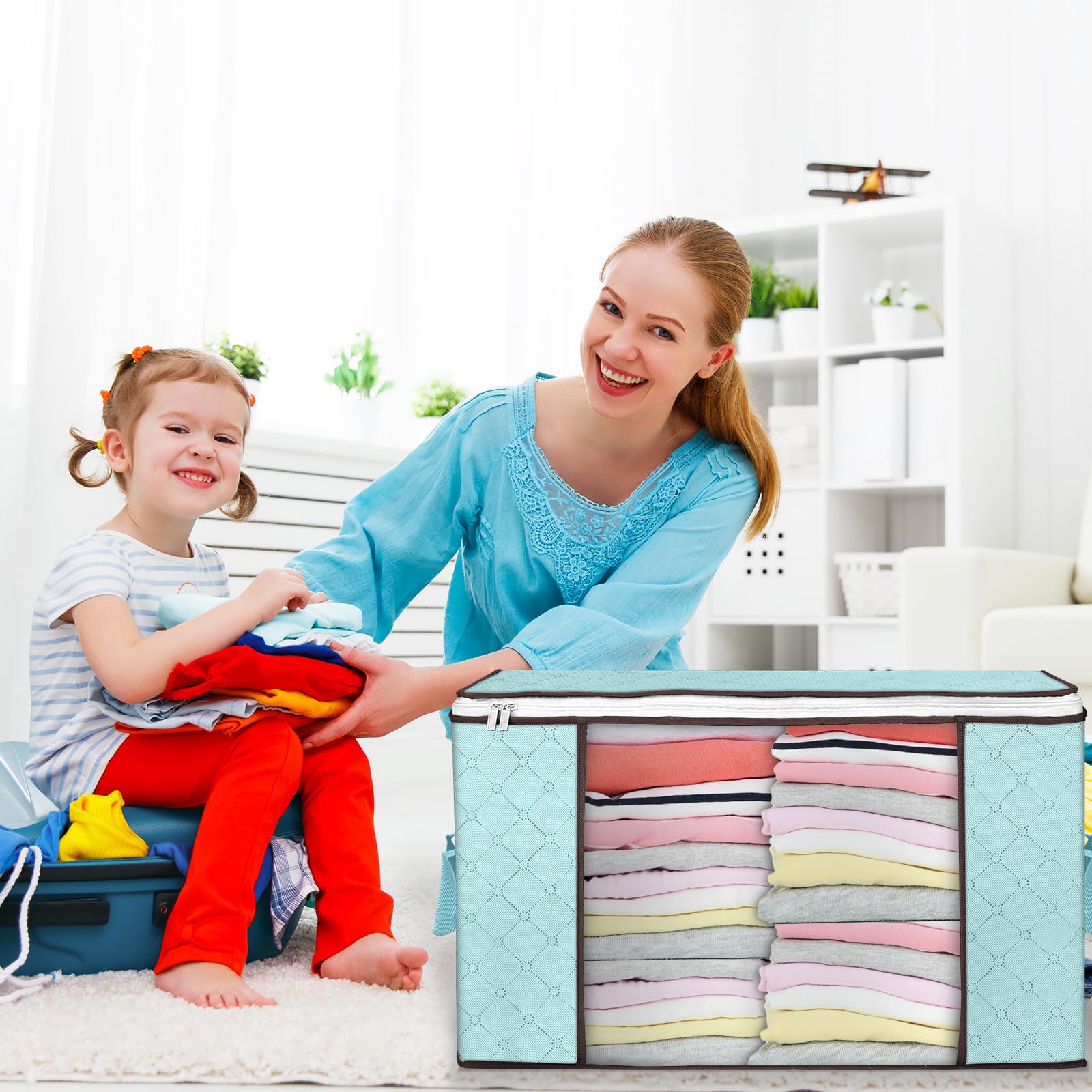 Budding Joy soft-material storage bag reinforces durability of handles