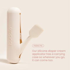 Buddle Paddle Pal magnetic travel case keeps the applicator clean on the go.