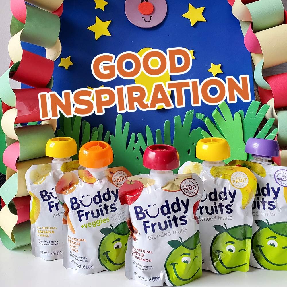 Buddy Fruits real fruit content shown on ingredients panel
