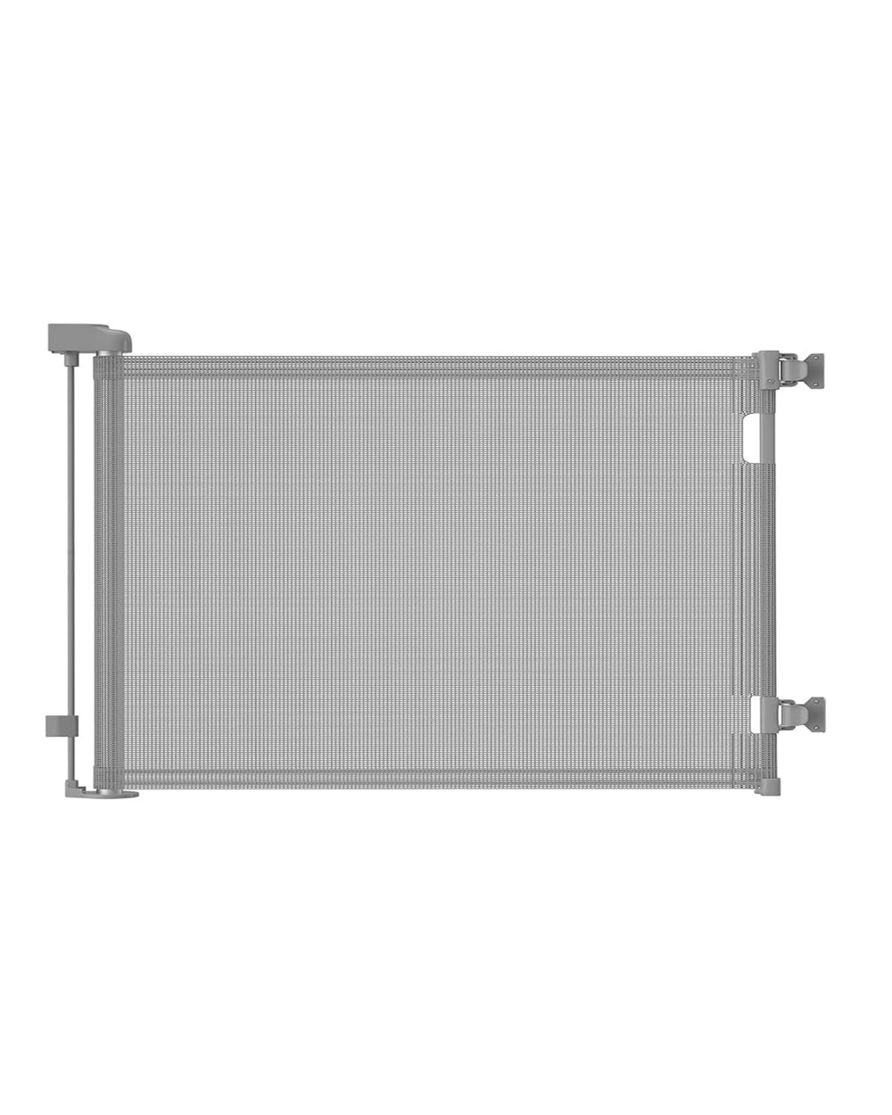 BuddyZone retractable baby gate baseboard-adjustment demonstrates secure installation without drilling