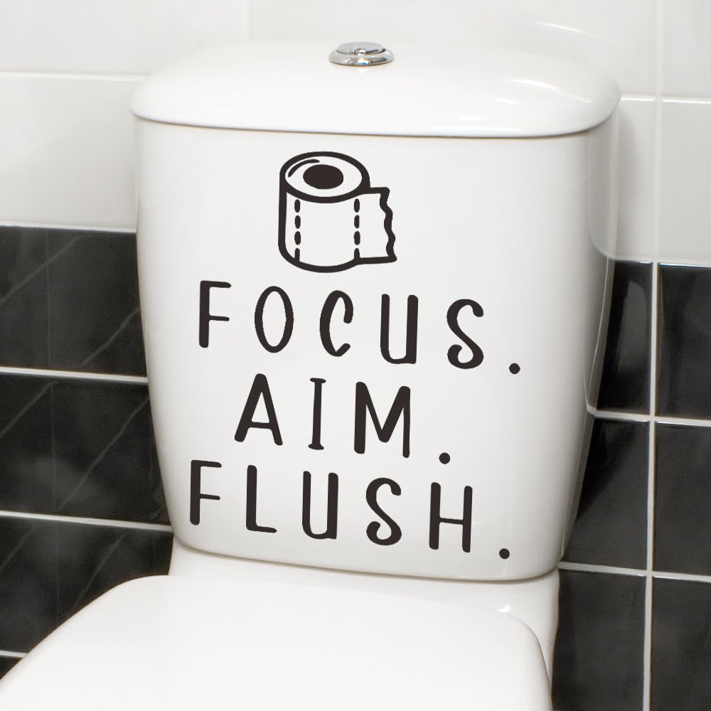 Buer Homie bathroom wall decal featuring a quote for Nordic-inspired decor