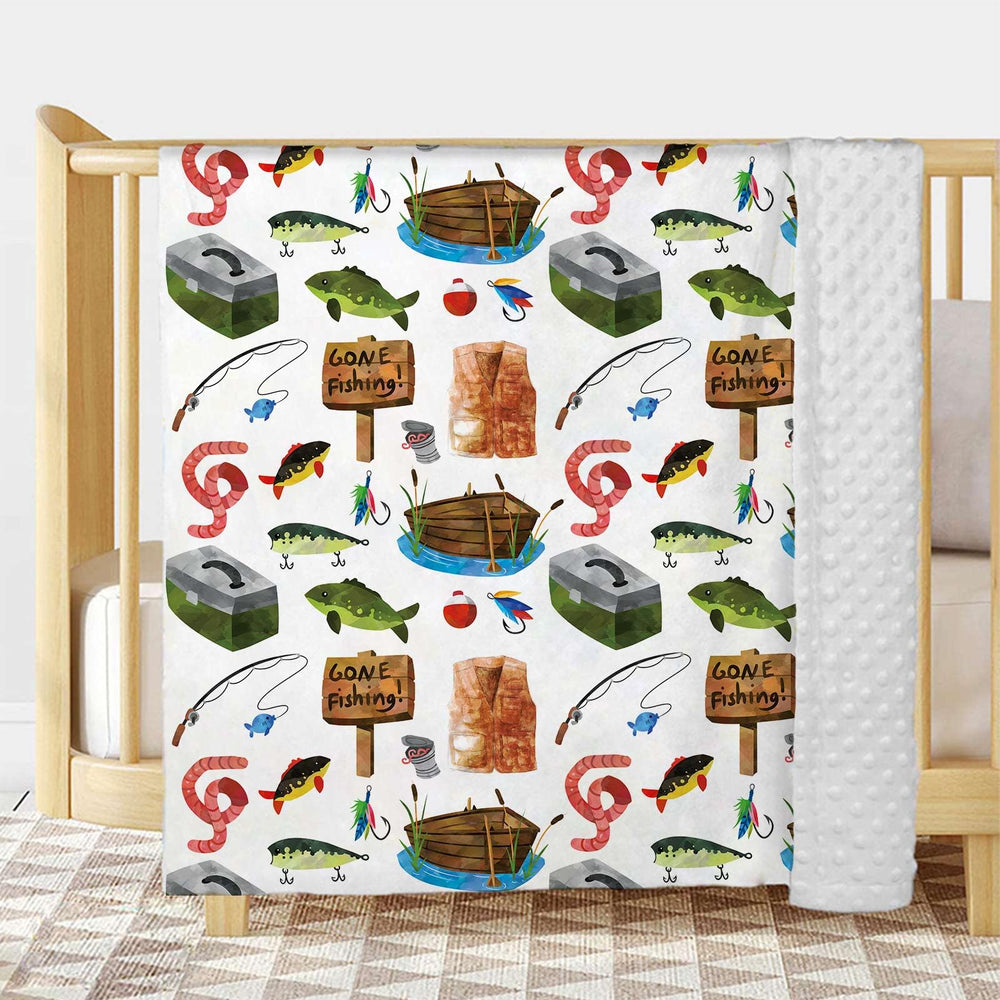 Buerhanerry Gone Fishing blanket fabric stays comfy after machine washes