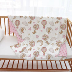 Buerhanerry bear blanket in nursery setting offers breathable warmth year round