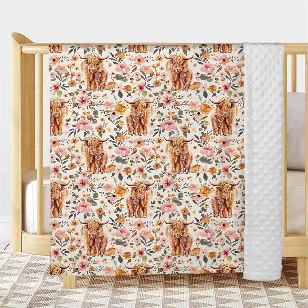 Buerhanerry boho floral print detail enhances nursery charm and gender-neutral appeal.
