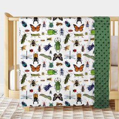 Buerhanerry Bugs blanket back dotted plush offers soothing nighttime comfort.