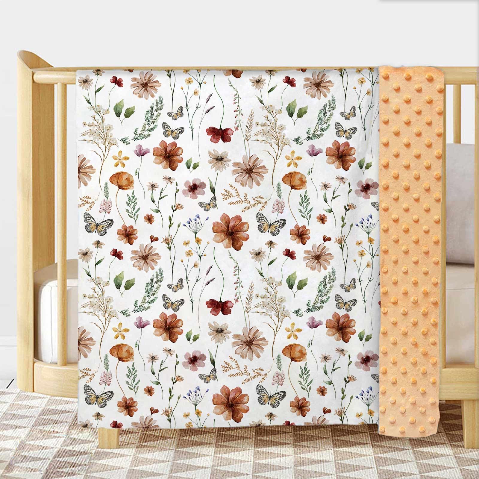 Buerhanerry Loyoot Wildflower blanket back features dotted texture for visual interest.