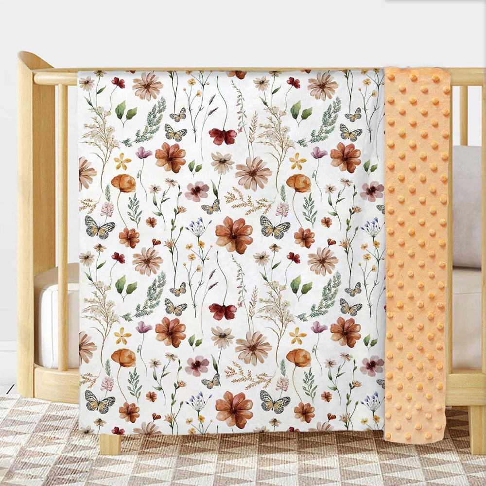 Buerhanerry Loyoot Wildflower blanket back features dotted texture for visual interest.