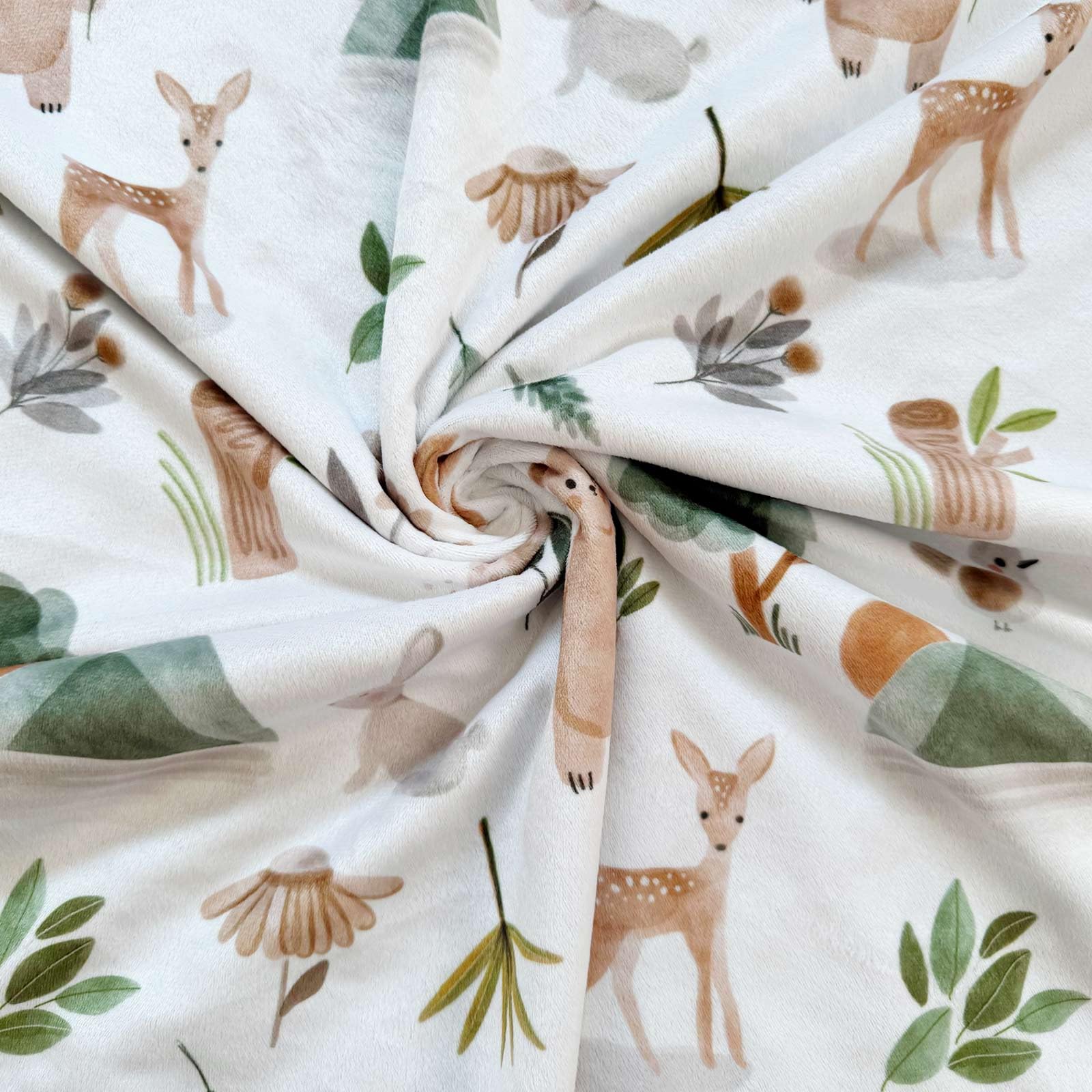 Buerhanerry forest-animals-crib-blanket 30x40 is great for naps and stroller trips.