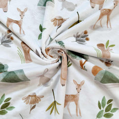 Buerhanerry forest-animals-crib-blanket 30x40 is great for naps and stroller trips.