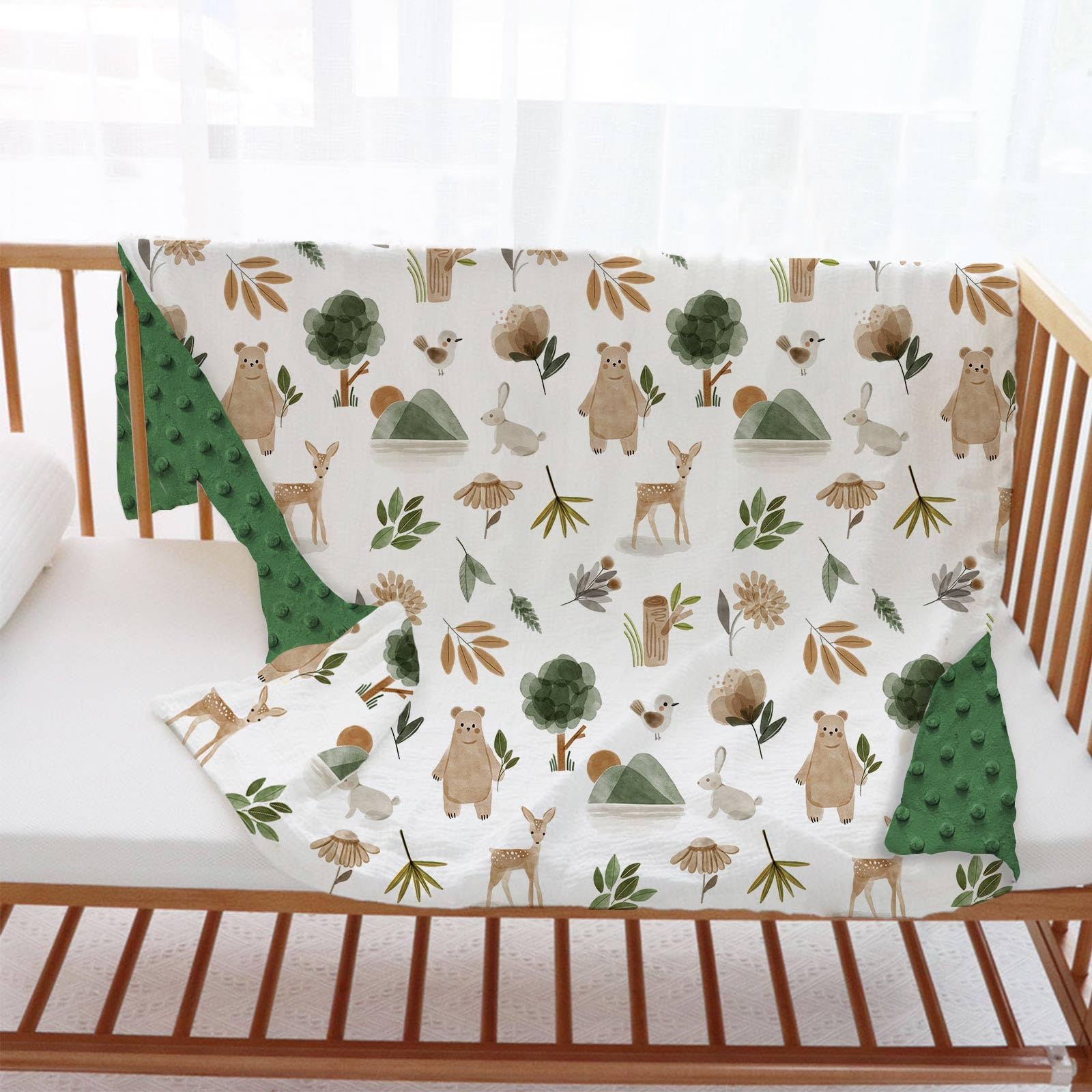 Buerhanerry receiving-blanket in gentle fabric supports quick diaper changes.