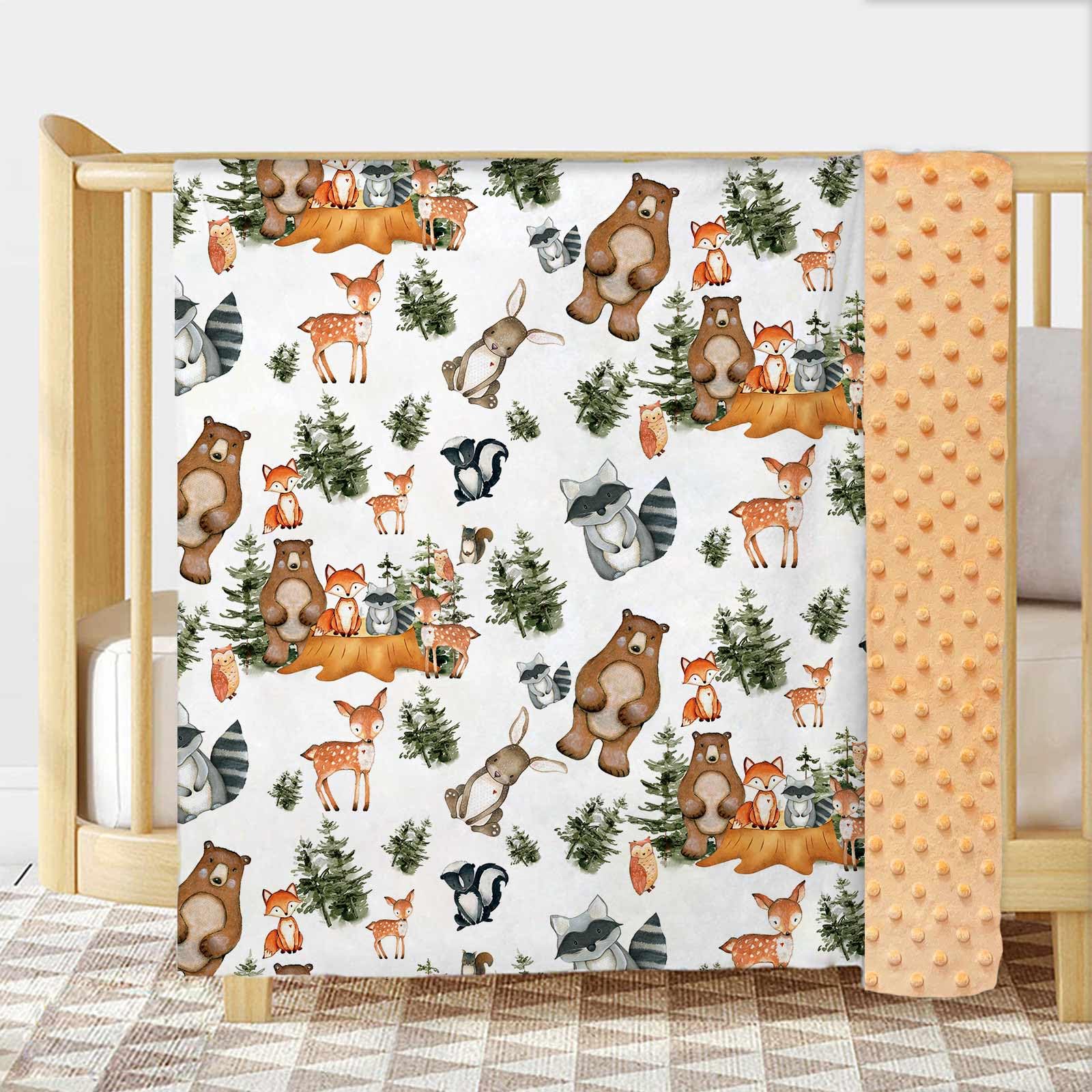 Buerhanerry woodland blanket back dots texture for gentle tactile comfort
