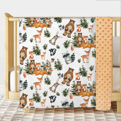 Buerhanerry woodland blanket back dots texture for gentle tactile comfort