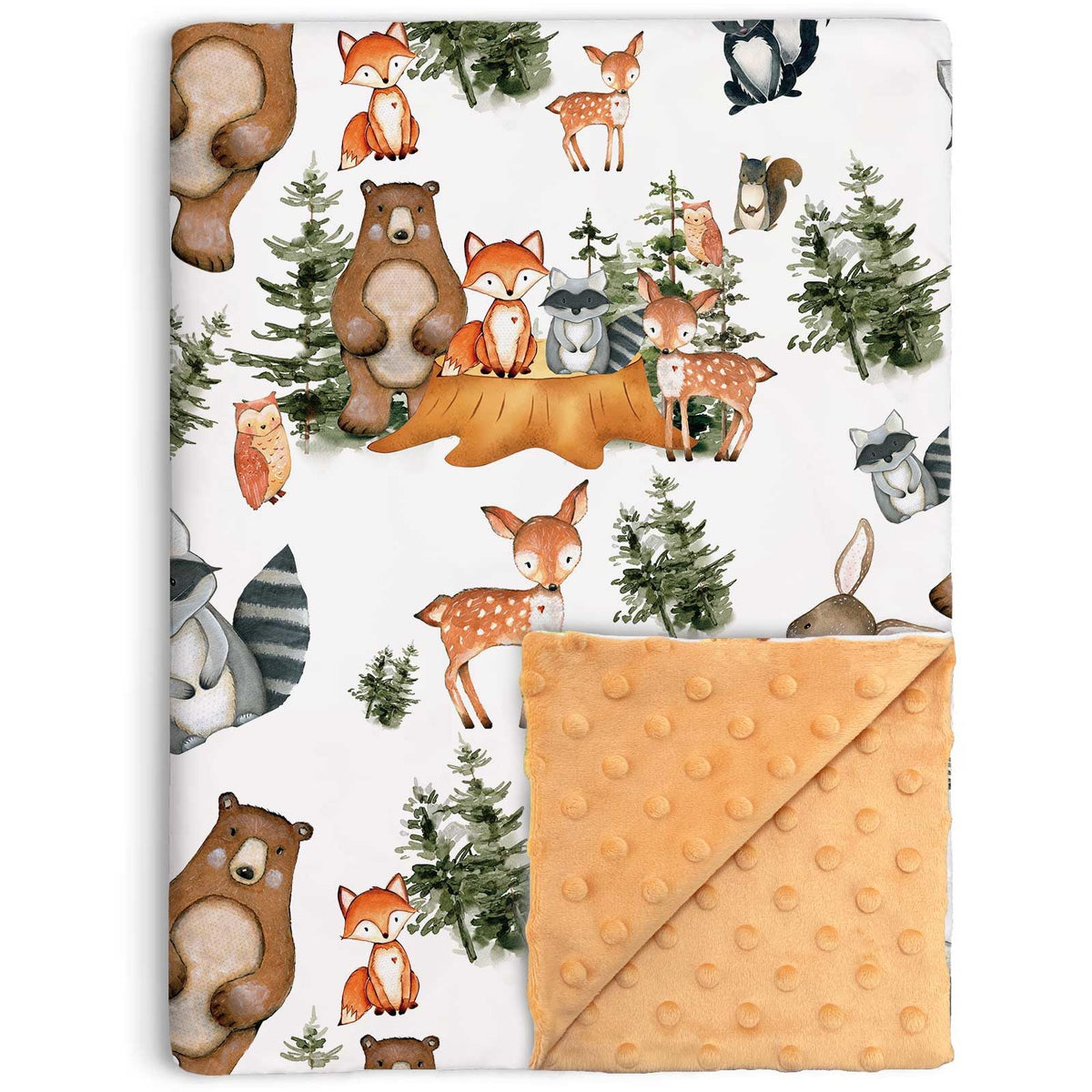 Buerhanerry woodland blanket front pattern for cozy crib naps