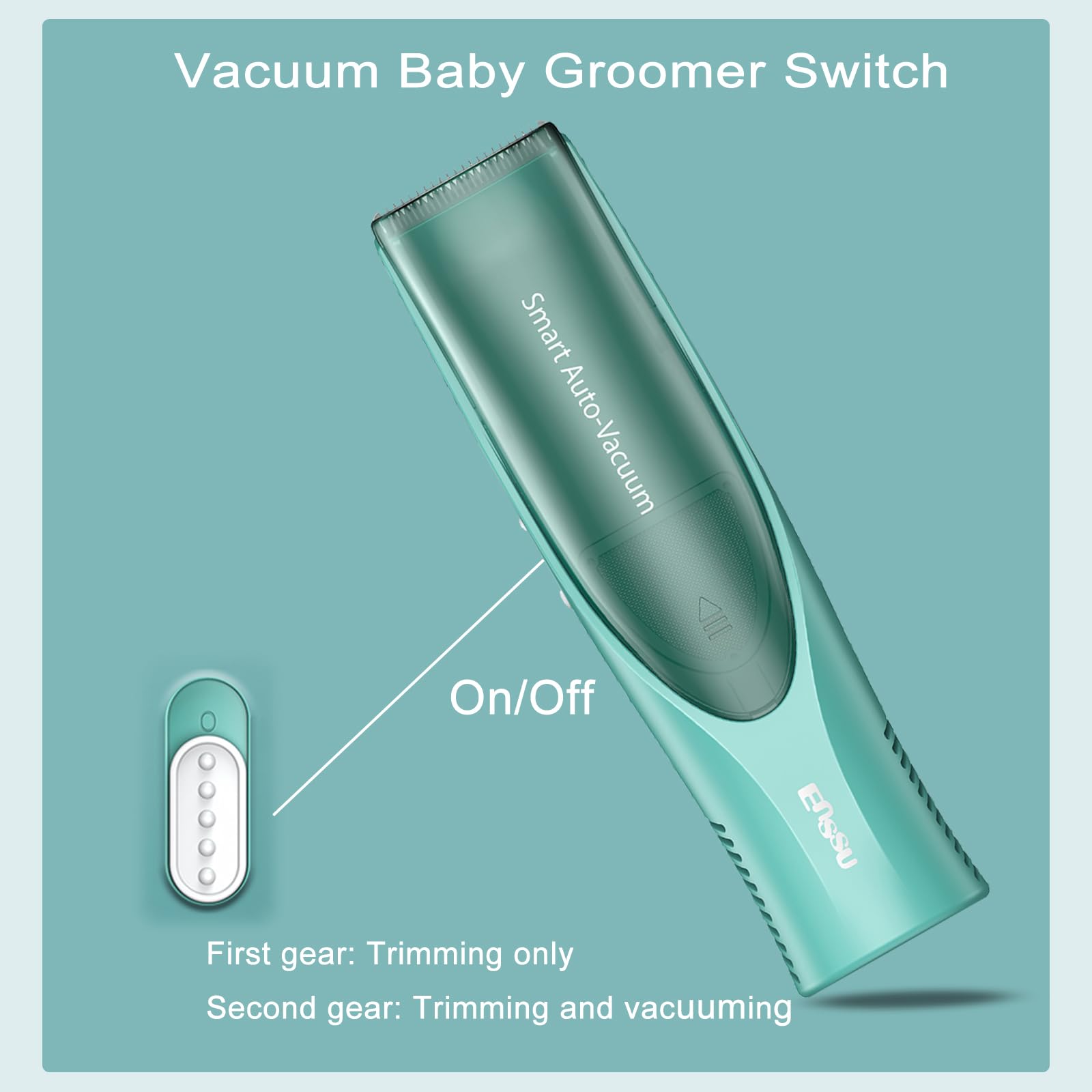 Bufccy baby hair clippers include guards 3-6mm and 9-12mm