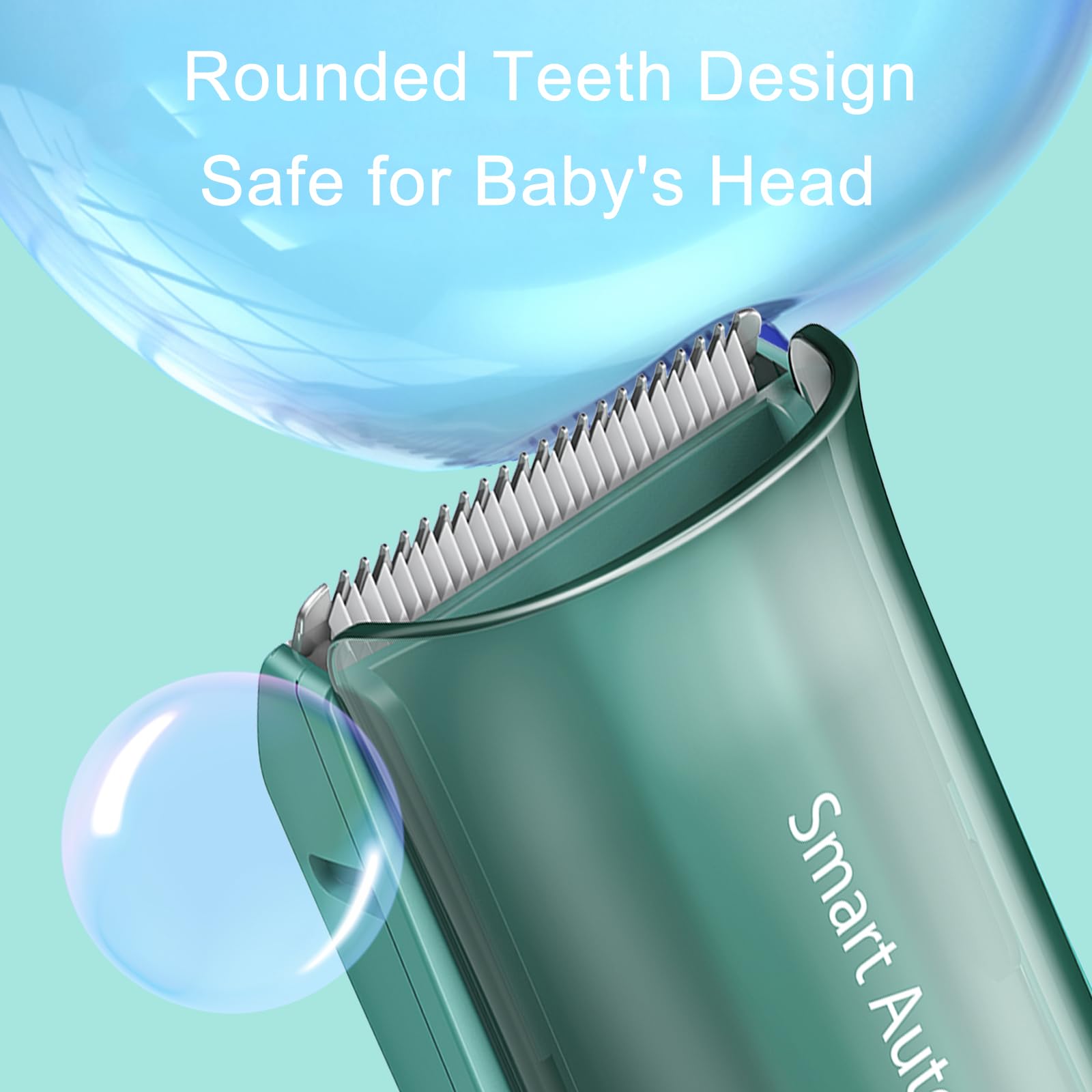 Bufccy baby hair clippers charging via USB for cordless grooming anywhere