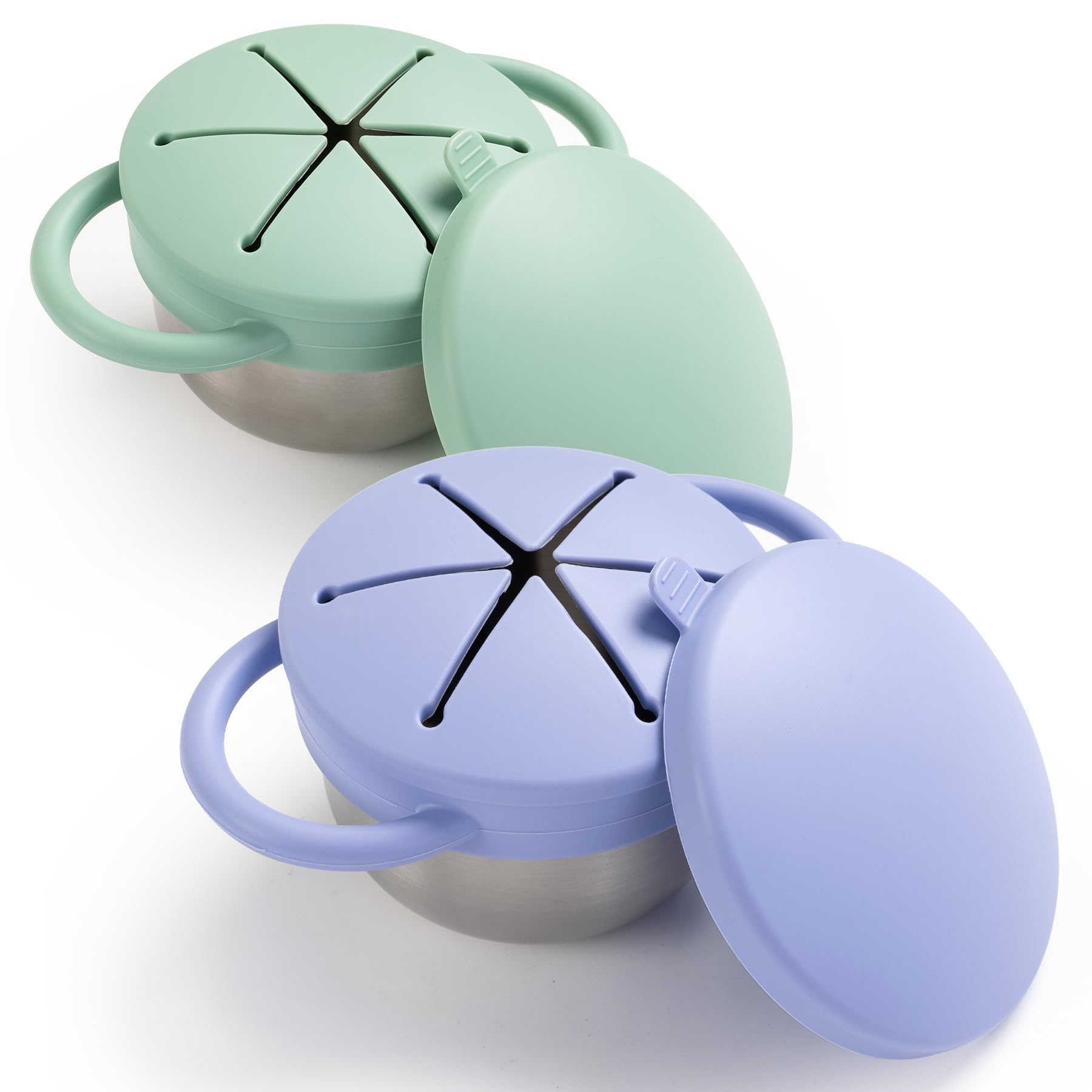 Bufilea kid-friendly snack cups support self-feeding on the go.