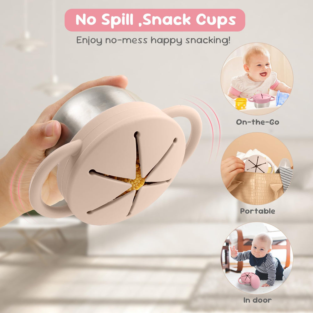 Bufilea dual-handles design fits small hands for independent snacking