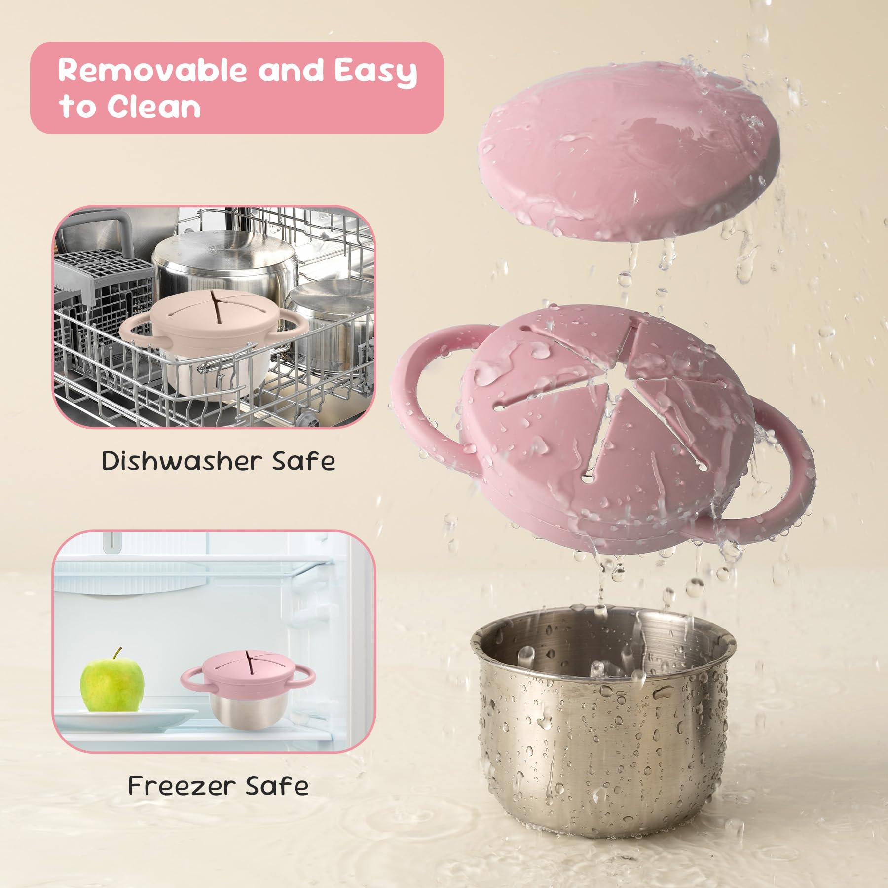 Bufilea dual-handle cups fit little hands for easy self-feeding and independence