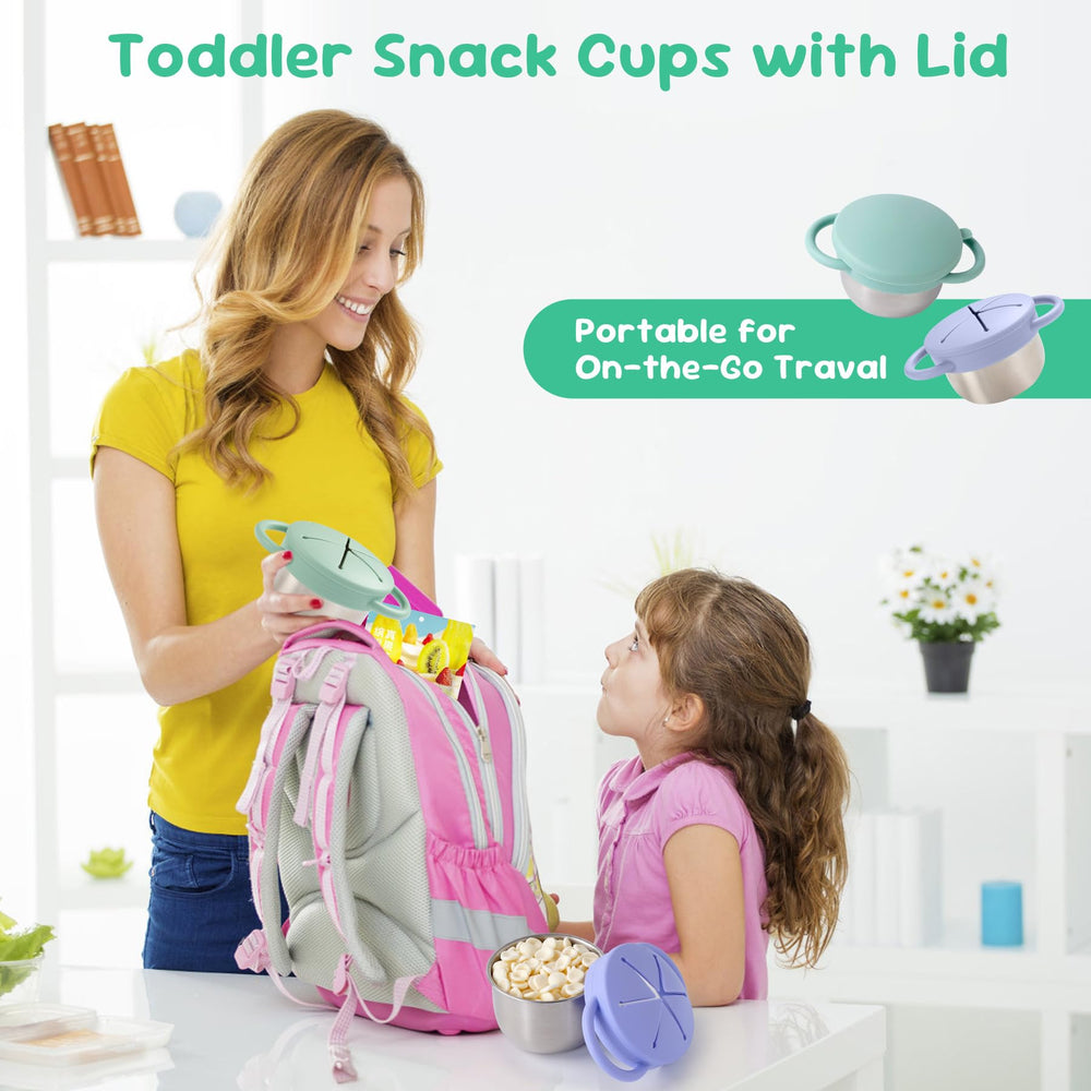 Bufilea uses food-grade silicone and 304 stainless steel for safe, durable snack cups.