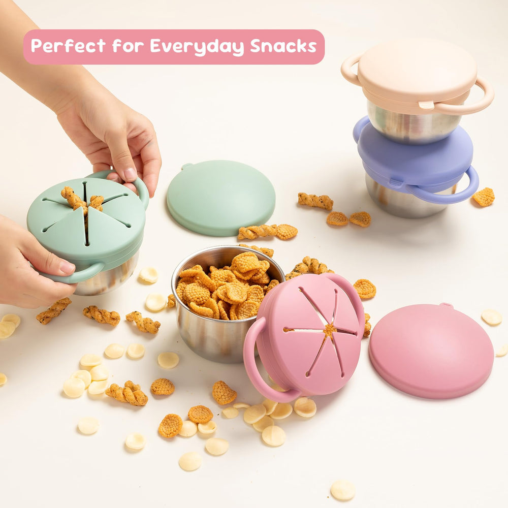 Bufilea kid-friendly self-feeding design fosters independence at snack time.