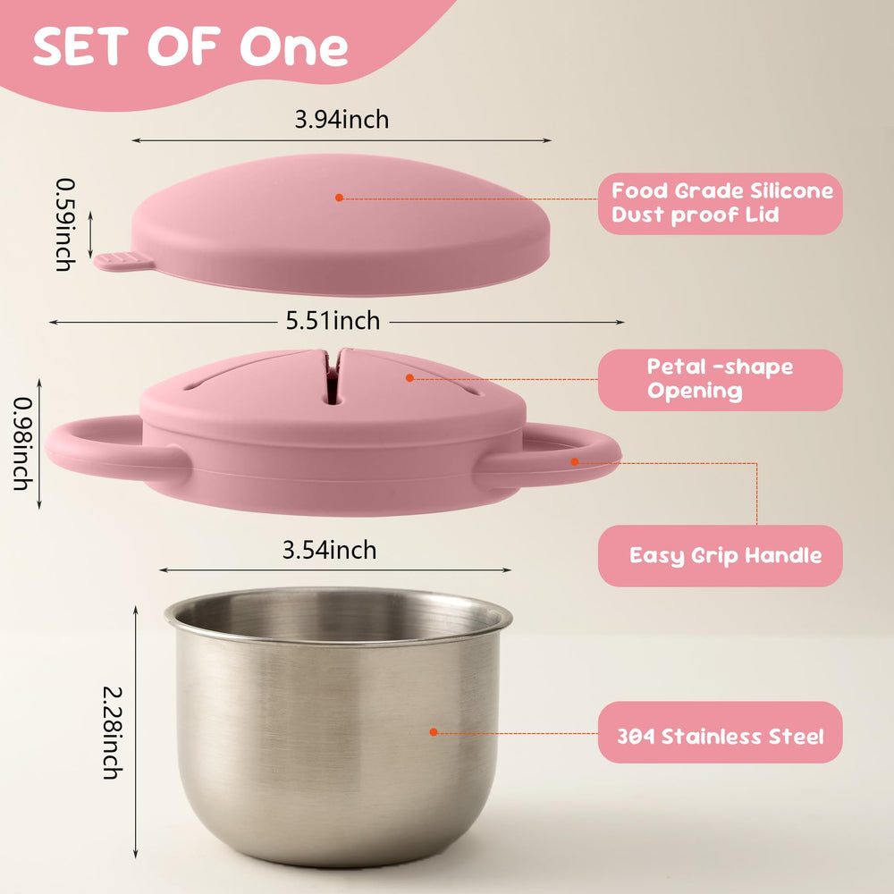 Bufilea compact travel cup shows 3-in-1 versatility for little ones.