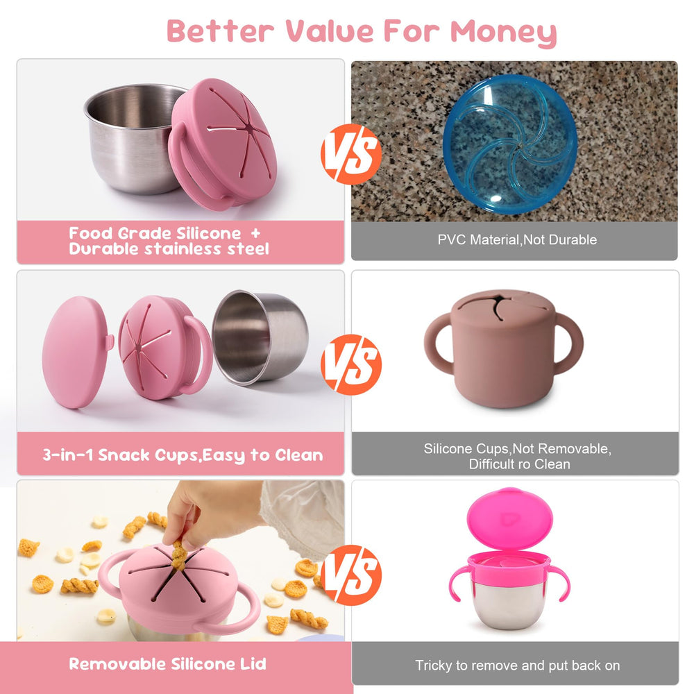 Bufilea petal-opening silicone lid helps quick snack access