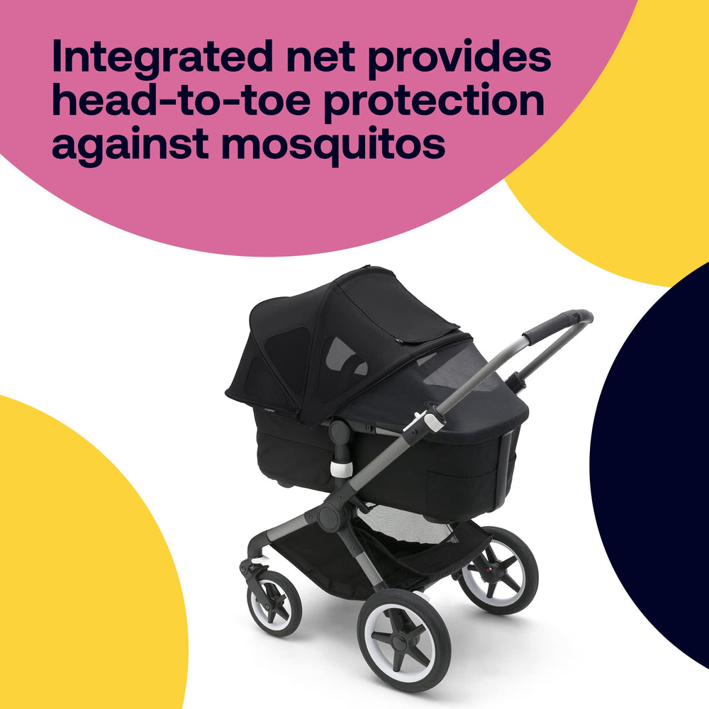 Bugaboo Breezy Sun Canopy breathable mesh windows improve airflow and comfort.