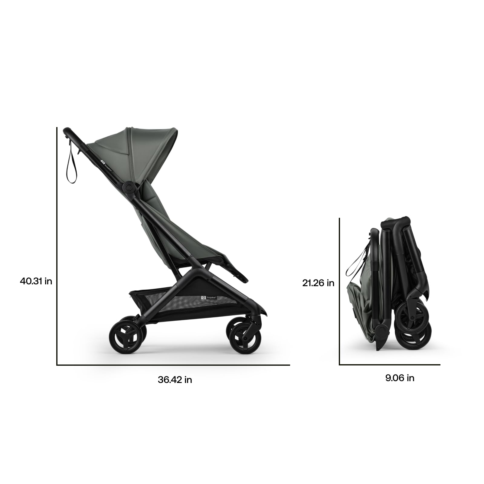 Bugaboo Butterfly 2 air-travel compatibility helps you meet carry-on size limits.