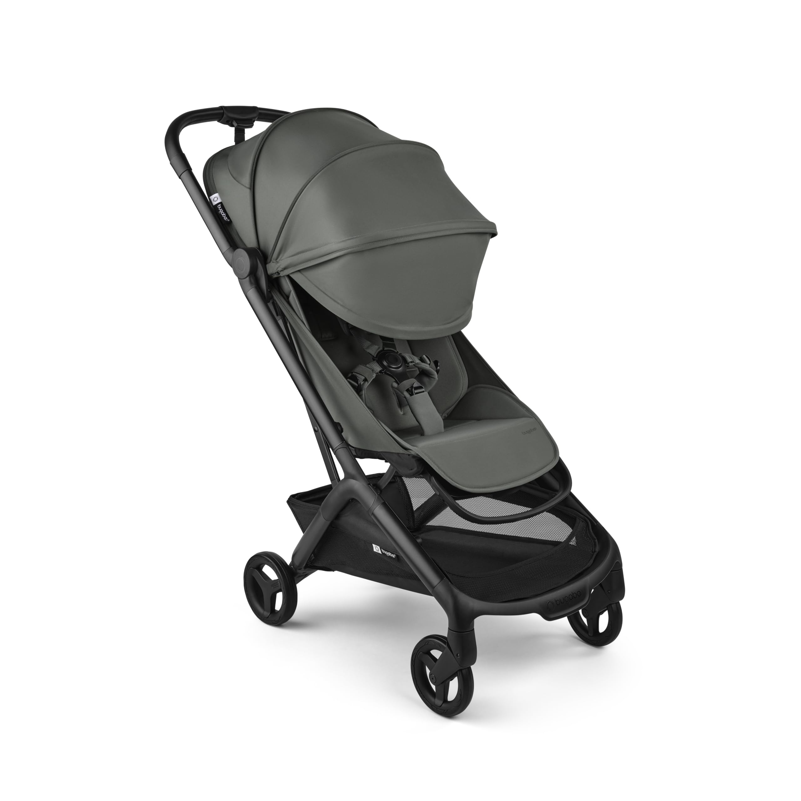Bugaboo Butterfly 2 green color option highlights stylish, lightweight travel companion.
