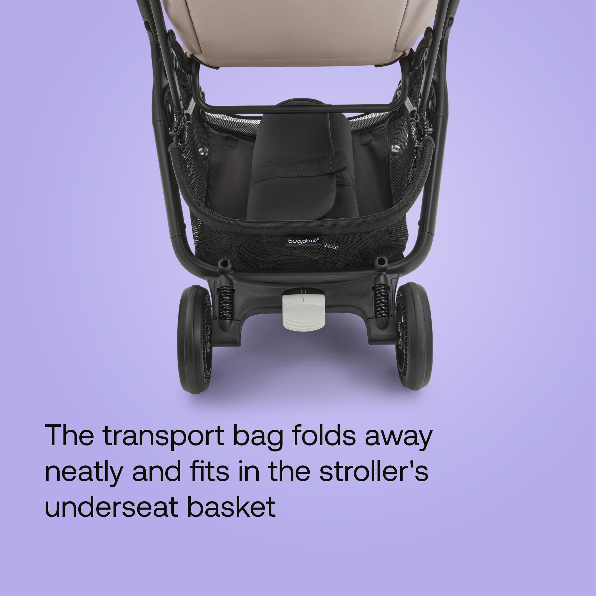 Bugaboo Butterfly transport bag padded, adjustable shoulder straps for comfortable carrying