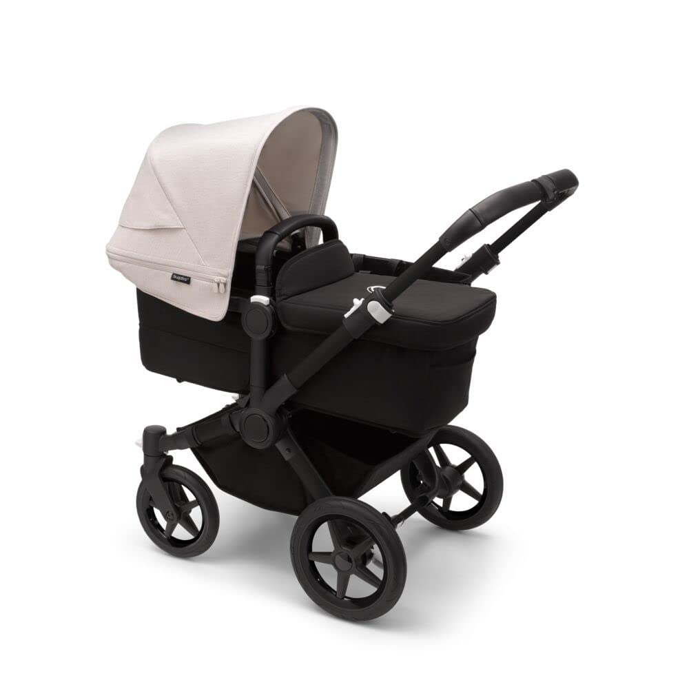 Bugaboo Donkey 5 Mono folded for compact storage on travel.