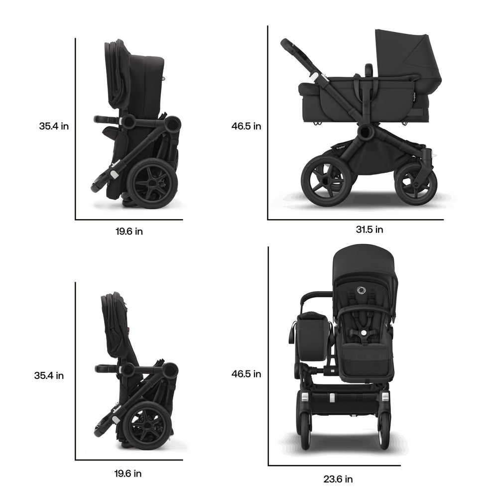 Bugaboo Donkey 5 Mono newborn seat mode enables cozy first days on the go.